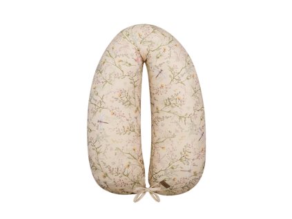 KikkaBoo Dojčiaci vankúš 2v1 Secret Garden (Variant Beige)