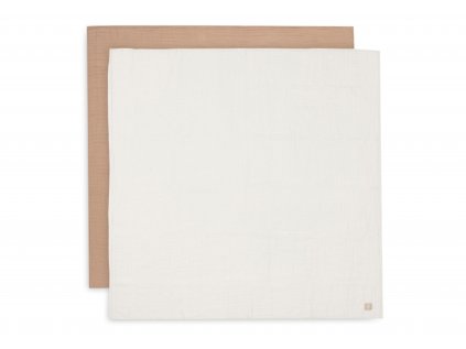 Jollein Plienky zavinovacie 2ks 115x115 cm Biscuit / Ivory