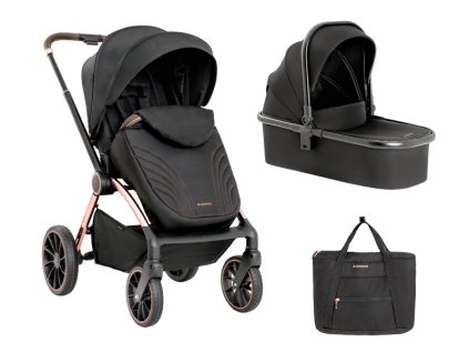 KikkaBoo Kočík Kara 2v1 (Variant Black Gold)