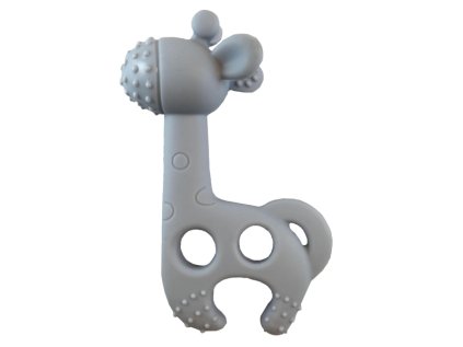 DiaperChamp Hryzátko žirafa Bite me (Variant Raff Blue Grey)