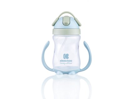 KikkaBoo Hrnček so silikónovou slamkou 300ml 12m+ (Variant Blue)