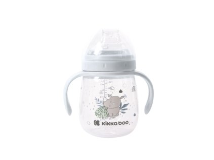 KikkaBoo Hrnček so silikónovým náustkom 240ml Savanna (Variant Blue)
