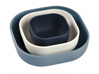 Beaba Misky silikónové 3 ks (Variant Night blue)