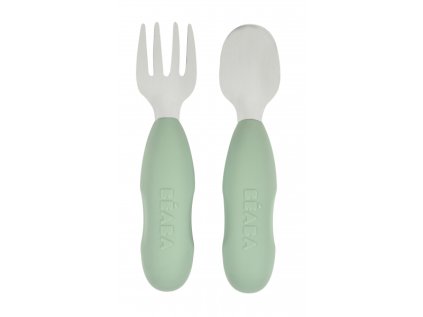 Beaba Prvý trénovací príbor 2-dielny (Variant Sage green)