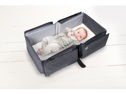 DOOMOO Baby travel prebaľovacia a prenosná taška, Grey