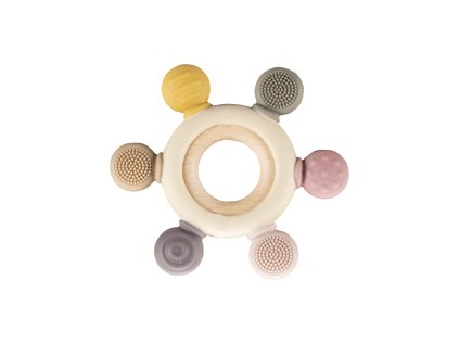 ZOPA Silikónové multifunkčné hryzátko, Multicolor