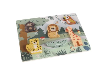 ZOPA Drevené puzzle jungle