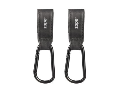 ZOPA Multifunkčný popruh so sponou DELUXE 2 ks, Black