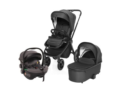 ZOPA Set kočík Move Cross 3 + hlboká vanička Move XL 3 + autosedačka (Variant All Black, Farba Čierna)
