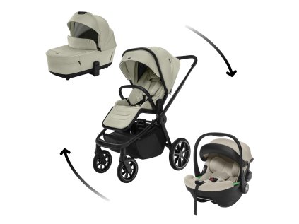 ZOPA Set kočík Move Cross 5 + hlboká vanička Move XL 5 + autosedačka XM (Variant Boss Grey)