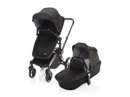 ZOPA SET Podvozek Evoque + Farebný set ku kočárku Evoque, S/BL (Farba Butterfly)