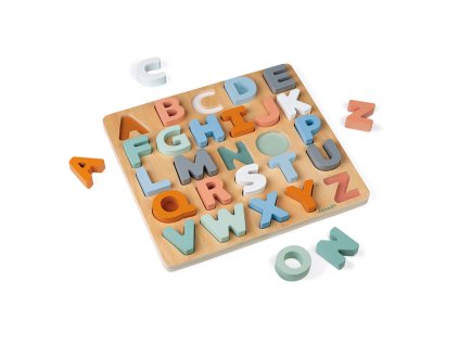 Janod Sweet Cocoon vkladacie puzzle Abeceda 26 ks