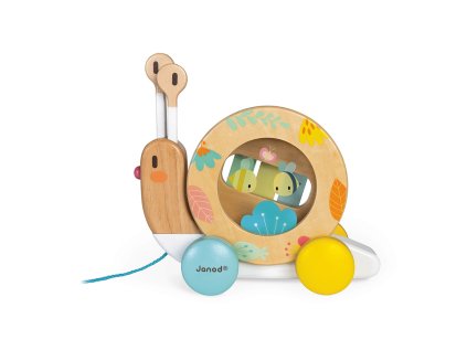 J05159 Janod slimak s xylofonom a bubnom Pure 01
