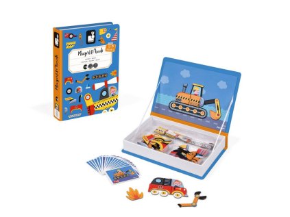 J02715 Magneticka skladacka Dopravne prostriedky Magnetibook Janod v tvare knihy 2