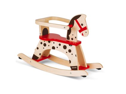 caramel rocking horse wood