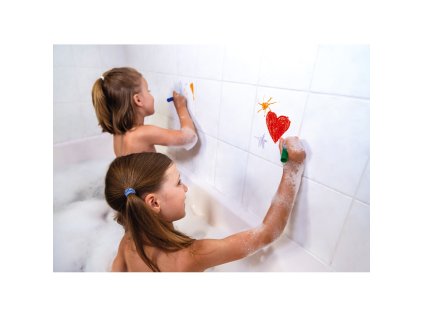 J04725 Janod kreslenie vo vani 6 ks farbiciek so spongiou 06