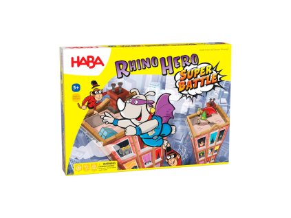 Haba Spoločenská hra pre deti Rhino Hero Super Bitka