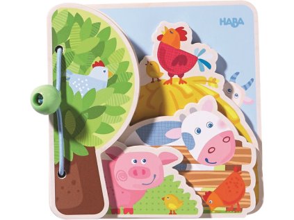 Haba Drevená kniha pre najmenších Farma