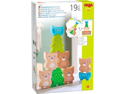 306705 Haba Drevena stohovacia hra Lesne zvieratka 01