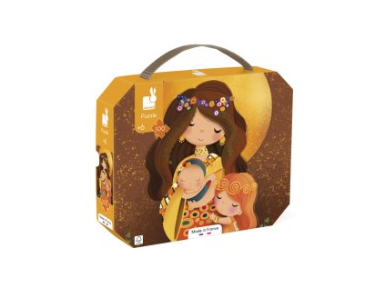 J02577 Janod Umelecke puzzle pre deti v kufriku Klimt 01