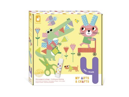 J07743 Janod My arts%26crafts Strihanie a nalepovanie od 4 rokov 01