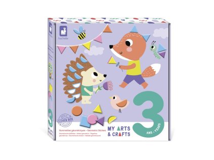 Janod Atelier Maxi Kreatívna sada My arts&crafts Geometrické nálepky od 3 rokov