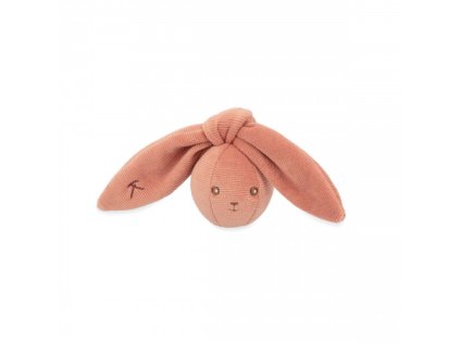 K218006 Kaloo Jemna hrkalka v tvare lopticky s uvazovacimi usami terracotta Lapinoo 01