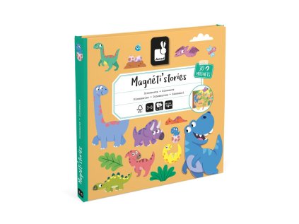 J05450 Janod Magnetistories Magneticka kniha Dinosaury 01