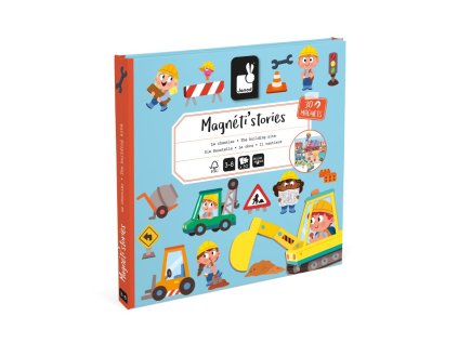 Janod Magnetická kniha Magnetistories Na stavbe