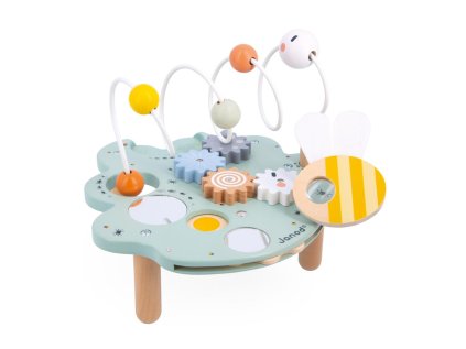 J04056 Janod Sweet Cocoon Dreveny motoricky stolik s aktivitami List 05