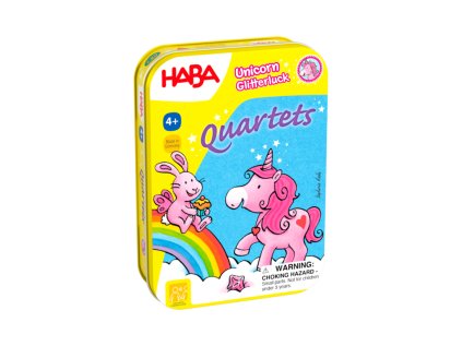 Haba Mini hra v kovovej krabici Magický jednorožec Kvarteto