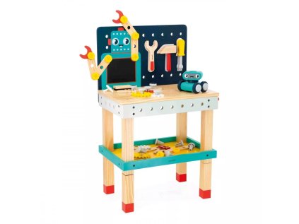 J06457 Janod BricoKids Drevena detska dielna a naradie 60ks 03