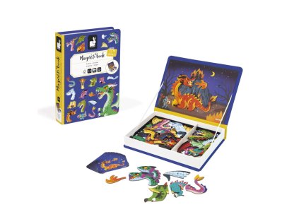 J02527 Janod Magneticka kniha skladacka pre deti Draci Magnetibook 01