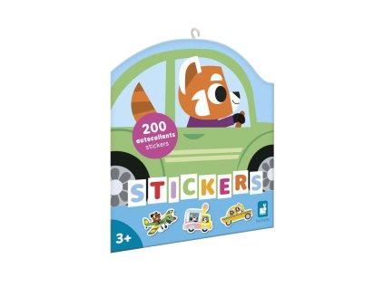Janod Stickers Samolepky Dopravné prostiedky 200 ks od 3 rokov
