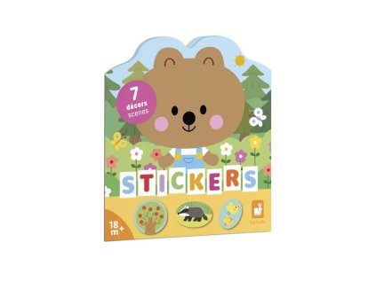 Janod Stickers Samolepky Les 7 predlôh od 1,5 roka