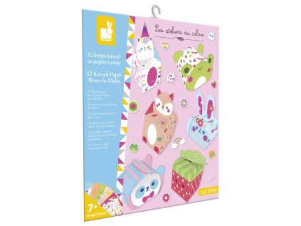 Janod Atelier Mini Kreatívna sada Origami papierové krabičky od 7 rokov