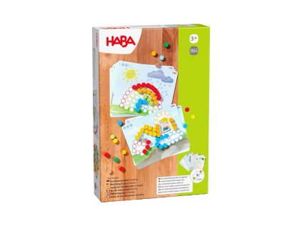1307162001 Haba Drevena hracka priradovanie farebnych paliciek s predlohami Scheibix 01