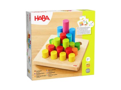 Haba Drevená hračka na vkladanie s predlohami Farebné valčeky