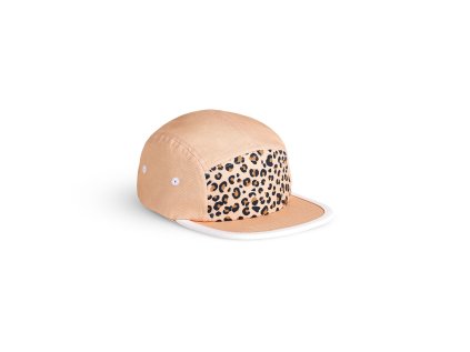 KiETLA Leopard šiltovka s UV ochranou 48-52 cm (Variant Apricot Leopard)