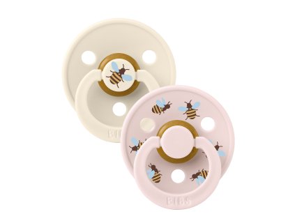 BIBS STUDIO Colour Bumblebee cumlíky z prírodného kaučuku 2ks – veľkosť 2 (Variant Ivory Mix)