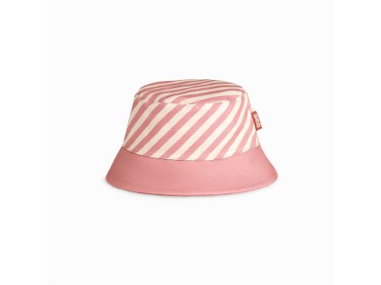 KiETLA obojstranný klobúčik s UV ochranou 48-52 cm (Variant Pink Stripe)