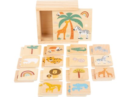 drevene pexeso safari small foot by legler LE11696 01