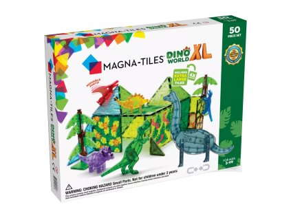 Magna-Tiles Magnetická stavebnica Dino Svet XL 50 dielov