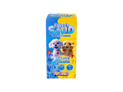 TUBAN Fluffy piesok 2 x 70g modrá a žltá