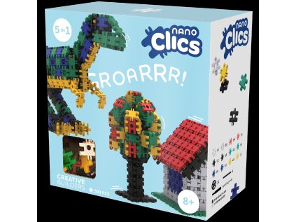 Clics Toys Ekologická stavebnica Nano Clics Kreatívny staviteľ 500 ks