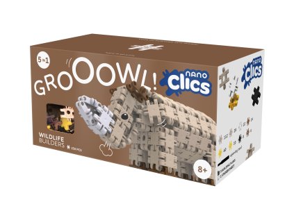 Clics Toys Ekologická stavebnica Nano Clics Divočina 250 ks