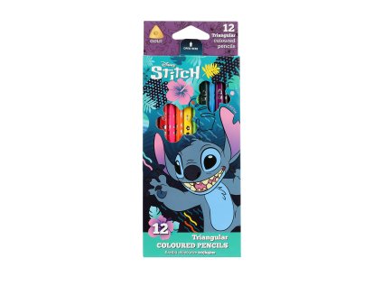 54786ptr trojhranne pastelky stitch blue 12 ks 01