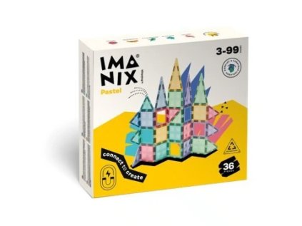 IMANIX MAGNETICKÁ STAVEBNICA PASTEL- 36 KUSOV