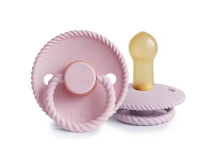 Frigg DVOJBALENIE CUMLÍKOV ROPE BABY PINK/ SOFT LILAC, 6-18M, KAUČUK (Variant BABY PINK/ SOFT LILAC)