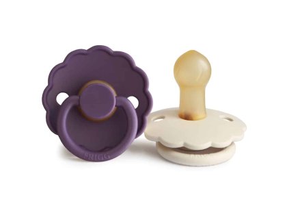 Frigg DVOJBALENIE CUMLÍKOV DAISY VIOLET DREAM/ CREAM, 0-6M, KAUČUK (Variant Violet dream/Cream)